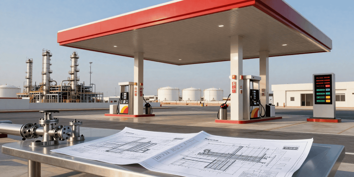 مستقبل خدمات النفط والطاقة والمحطات البترولية